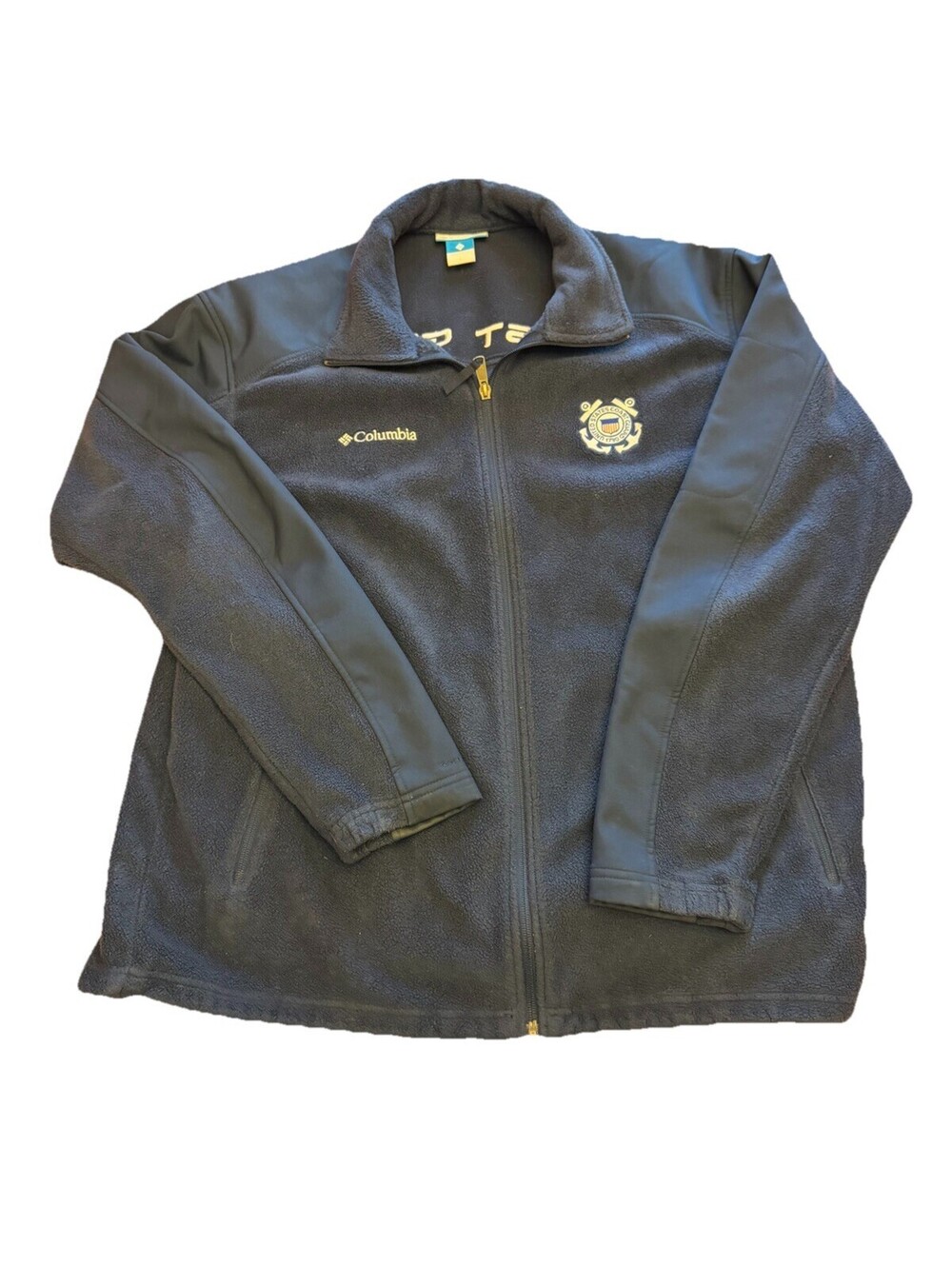 Coast Gaurd Zip Up Jacket Columbia Embroidered XL